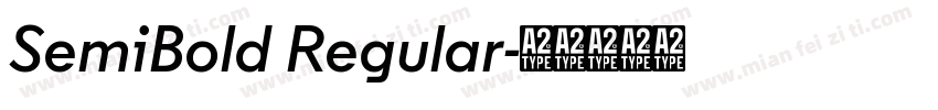 SemiBold Regular字体转换